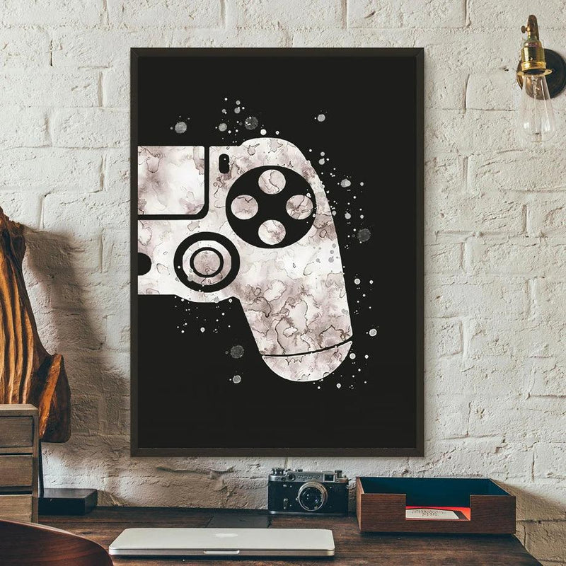 Quadro de Decoração Gamer - Controle de Videogame